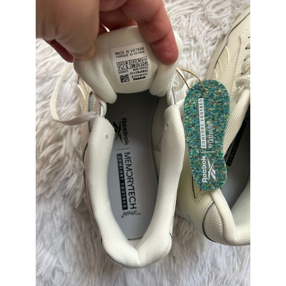New REEBOK Size 7.5 Women’s Glide White Sneakers Classic - Picture 4 of 5
